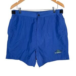 Vintage Ralph Lauren Polo Sport Swordfish Swim Trunks‎ Shorts Lined Mens M Blue